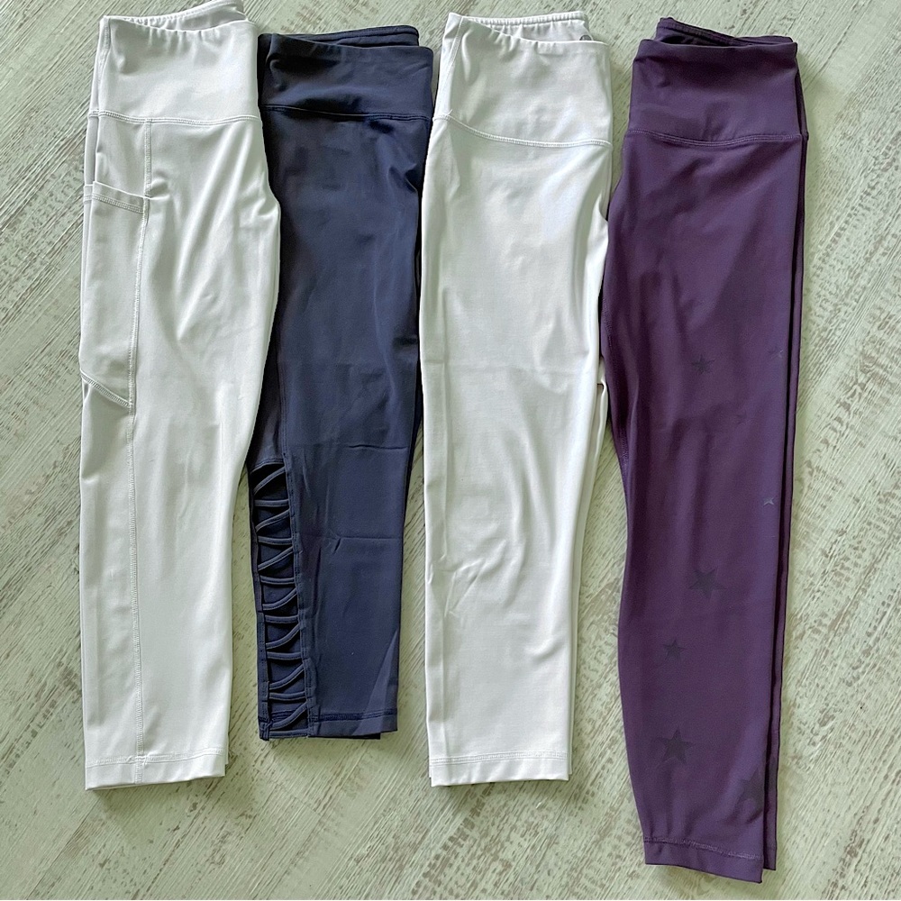 4 Pair Leggings 90 Degree By Reflex sz M